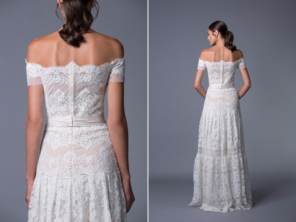 Ella Off Shoulder Lace Wedding Dress from Lihi Hod's 2017 Collection