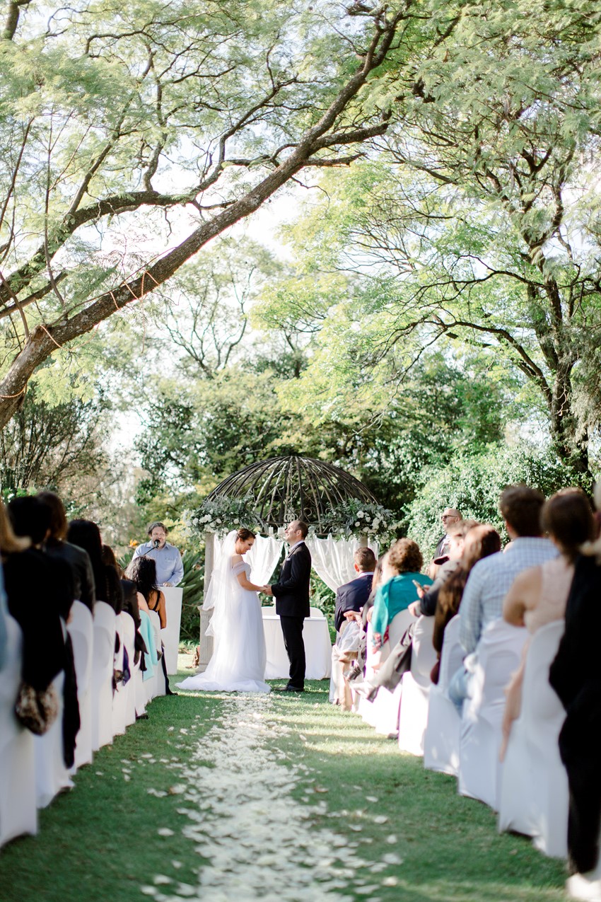 Romantic Garden Wedding Ceremony in South Africa