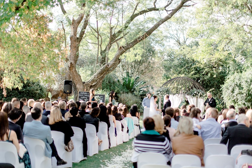 Romantic Garden Wedding Ceremony in South Africa