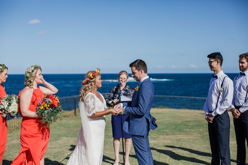 Coastal Boho- Vintage Wedding Ceremony // Photography ~ Bless Photography