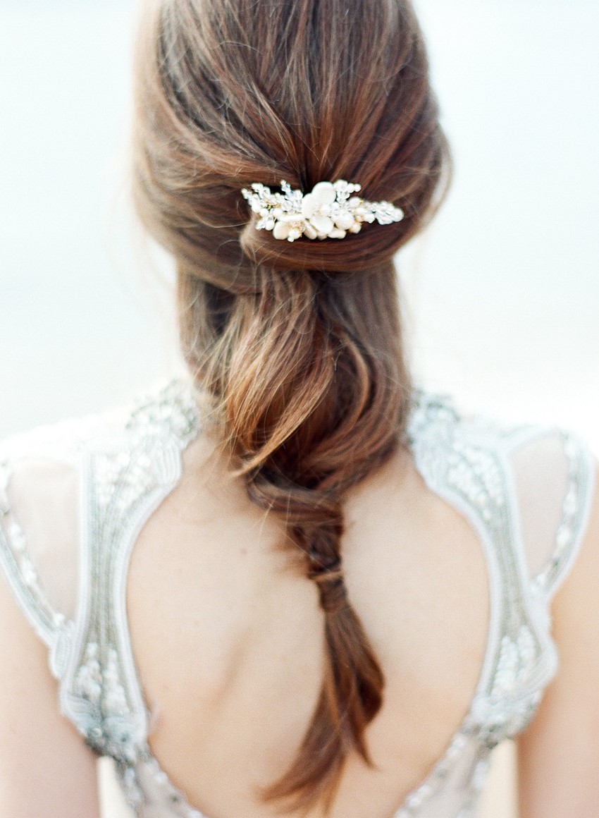 Beach Bridal Updo // Photography ~ Love Note Photography