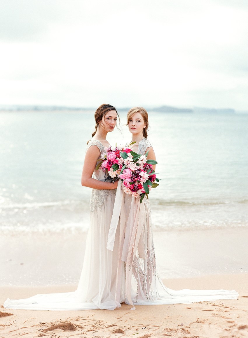 Vintage Beach Brides // Photography ~ Love Note Photography