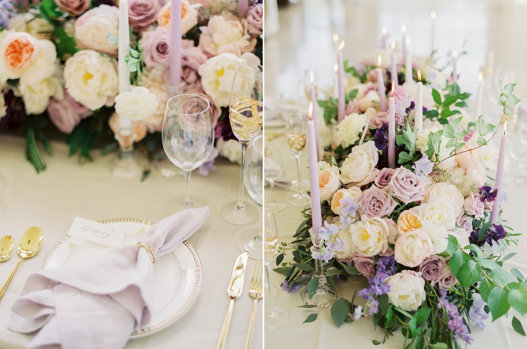 Romantic Great Gatsby Wedding Tablescape // Photography ~ CJK Visuals