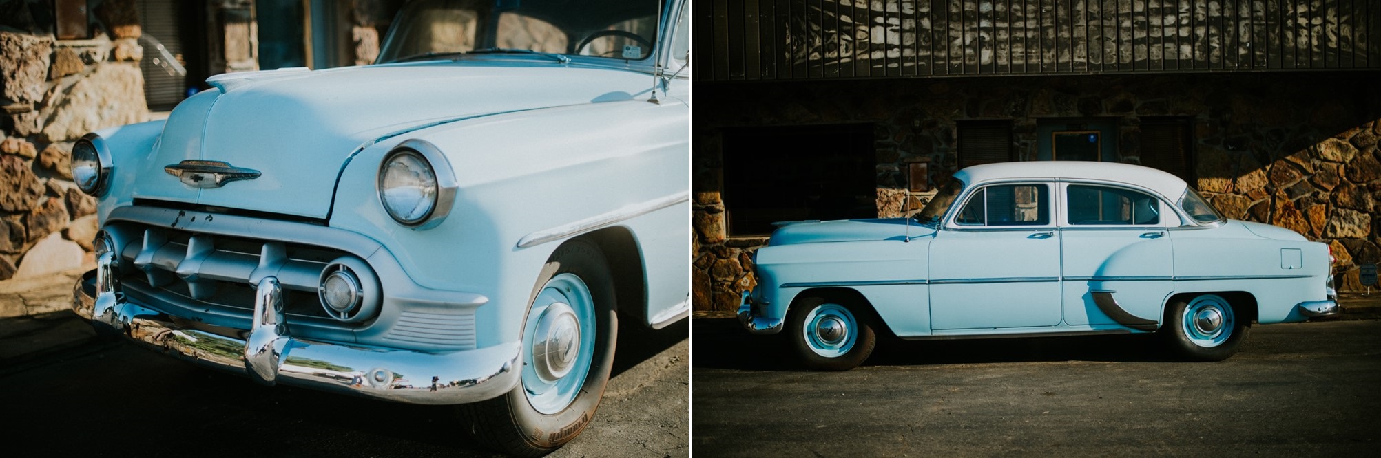 Stylish Mid-Century Vintage Wedding Car // Photography ~ Myranda Randle Photography