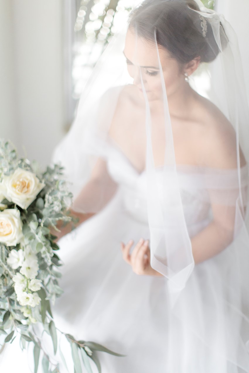 Bride in a timeless veil
