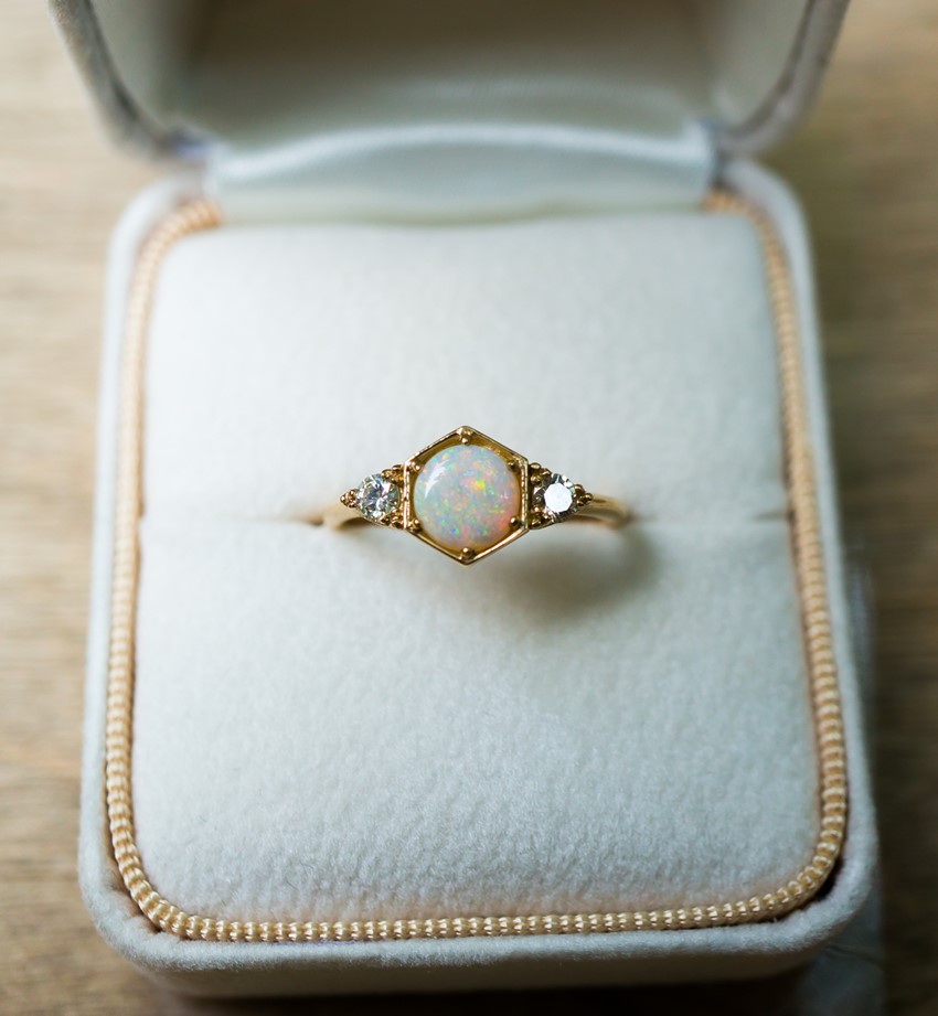 Opal Modern Vintage Engagement Ring from S. Kind & Co