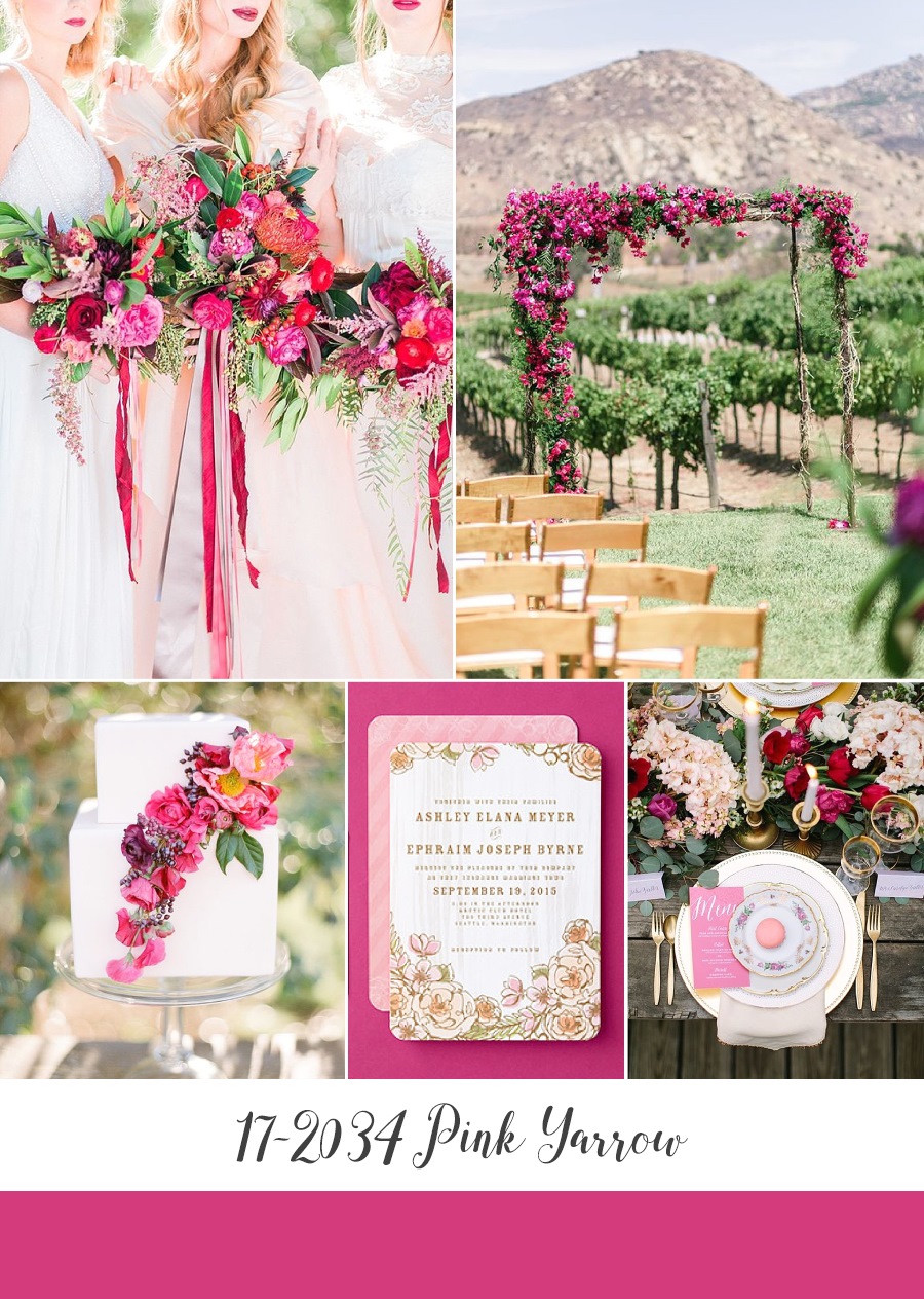 Fuchsia Pink Wedding Inspiration Board