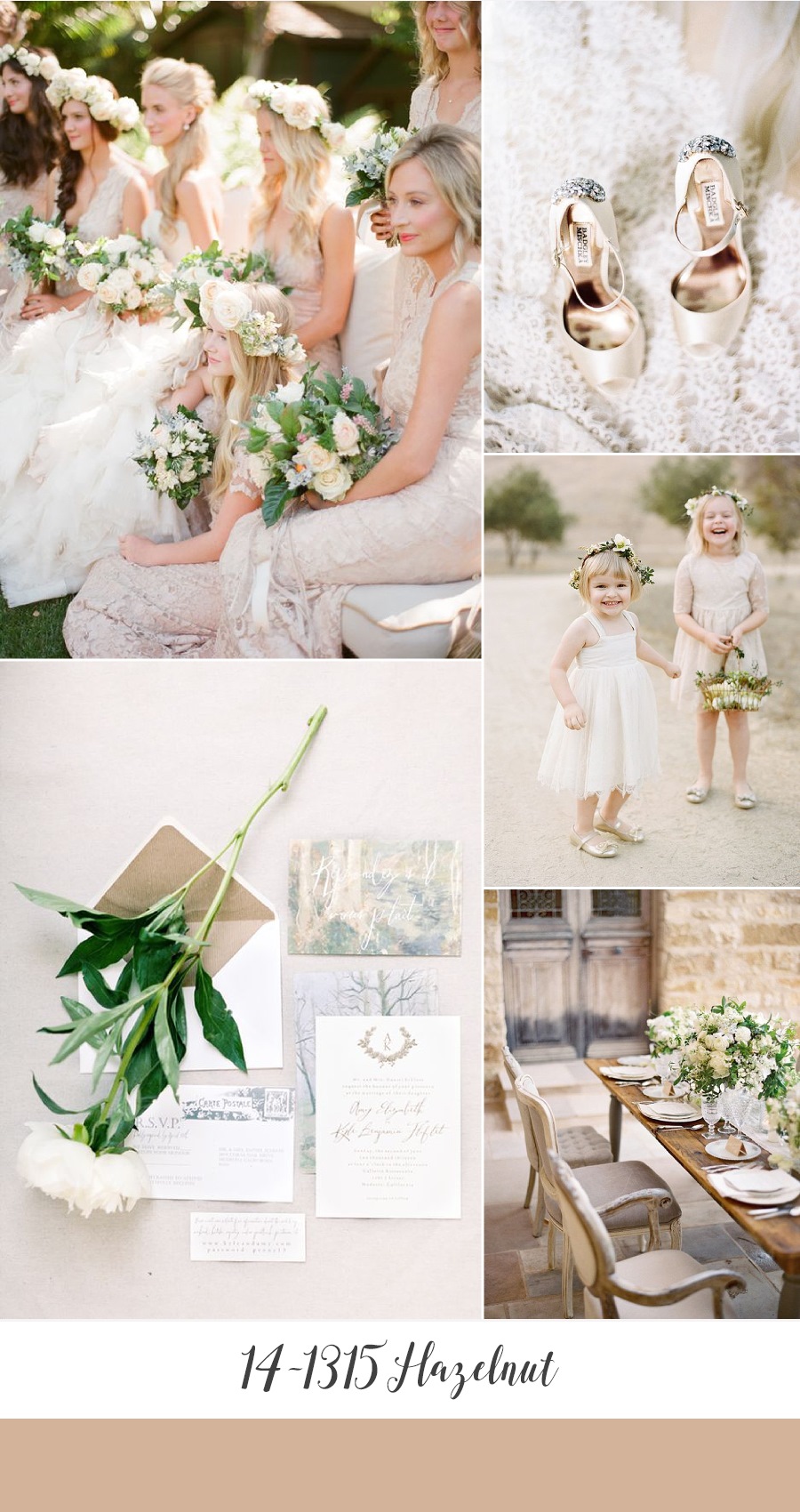 Hazelnut Spring Wedding Inspiration Board