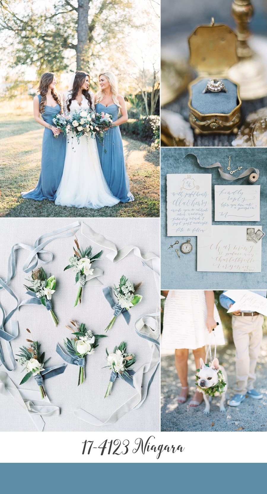 Niagara Blue Wedding Inspiration Board