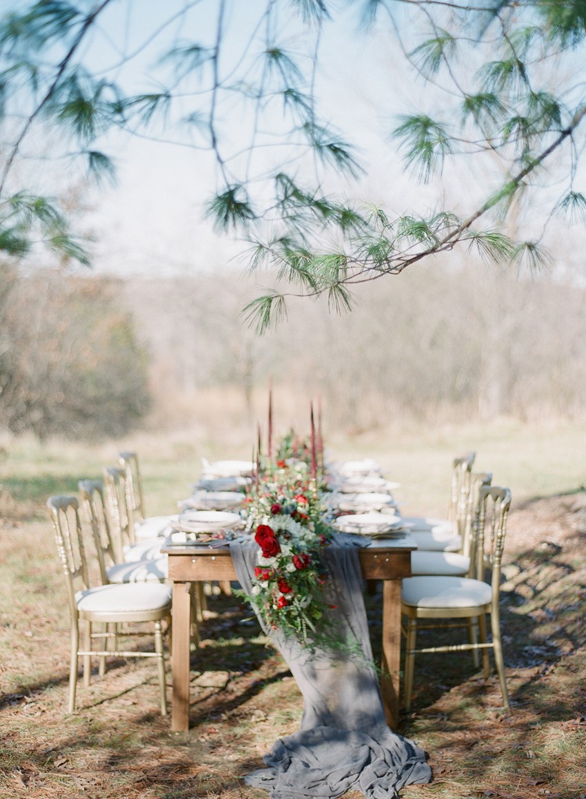 Winter Wedding Tablescape // Photography ~ Heather Roth Fine Art Photography 