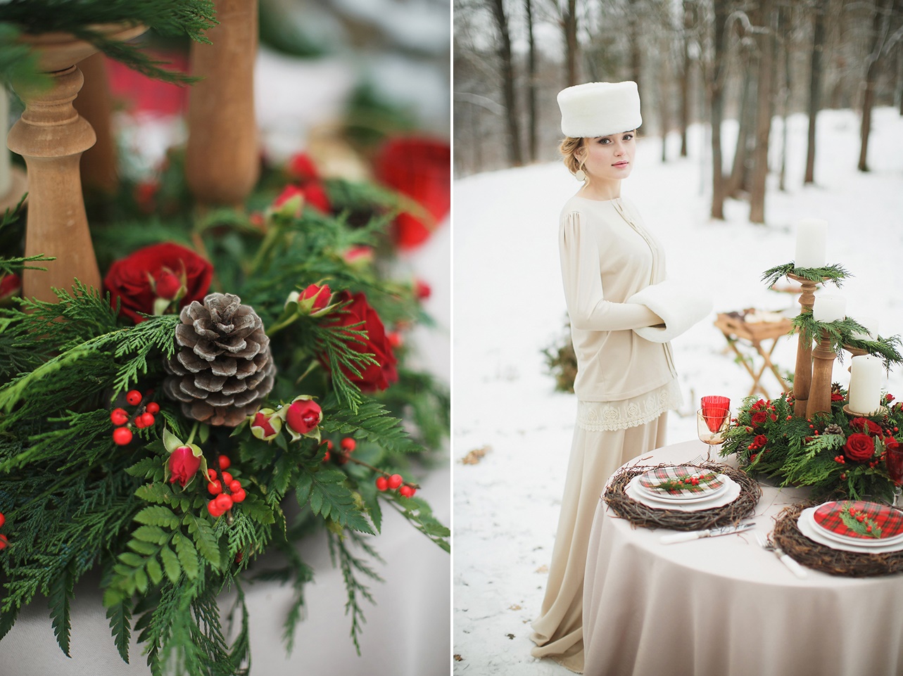 Russian Rustic Christmas Wedding Inspiration