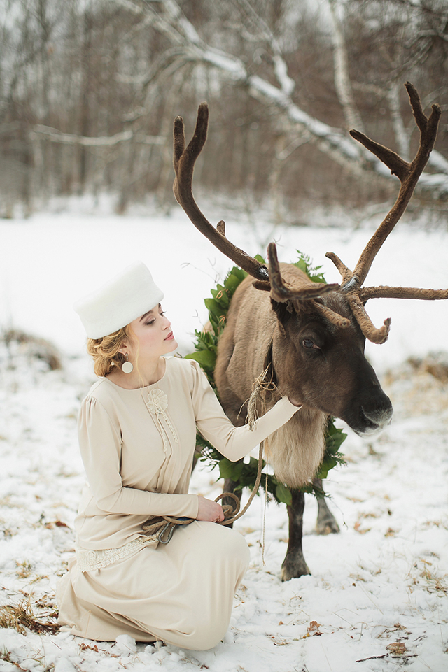 Christmas Bride & Reindeer