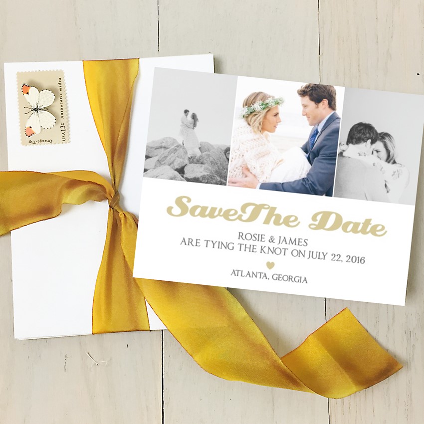 Stylish Photo Save the Date from Basic Invite