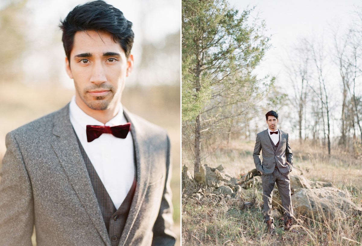 Rustic Winter Vintage Groom // Photography ~ Heather Roth Fine Art Photography 