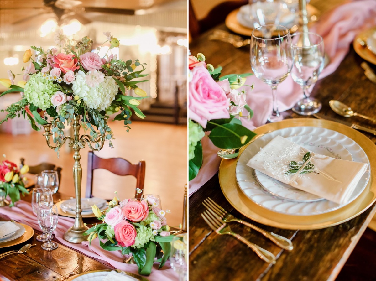 Romantic Floral Wedding Reception Decor