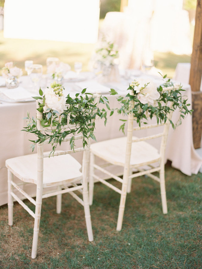 Greenery Wedding Chair Decor