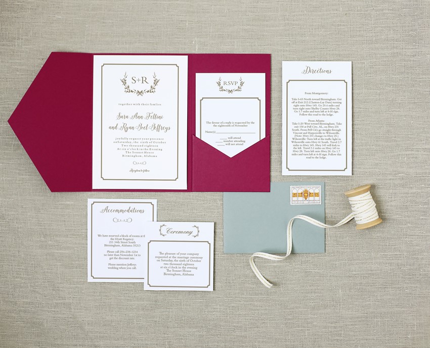 Elegant Wedding Invitations from Basic Invites