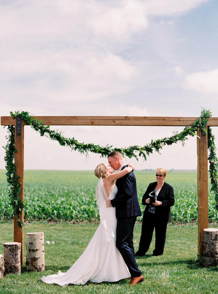 Simple Romantic Outdoor Wedding Ceremony