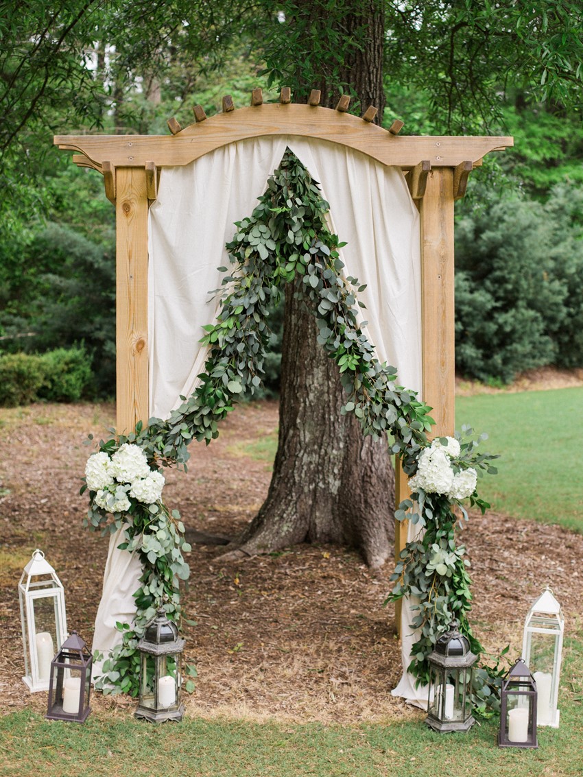 Garden Wedding Ceremony Aisle Arch