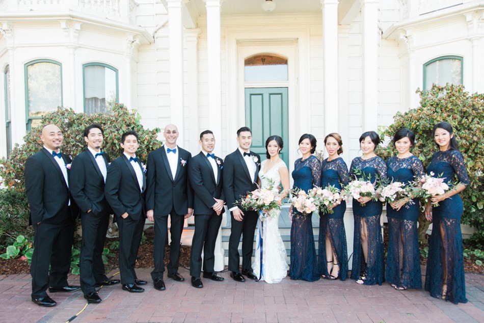 Timeless Bridal Party in Navy & Black // Photography ~ Trynh Photo