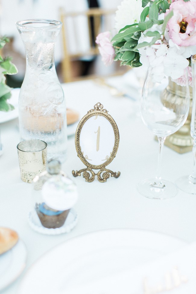 Romantic Vintage Wedding Table Number // Photography ~ Trynh Photo