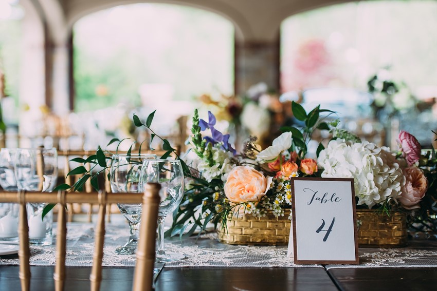 Vintage Inspired Wedding Tablenumber