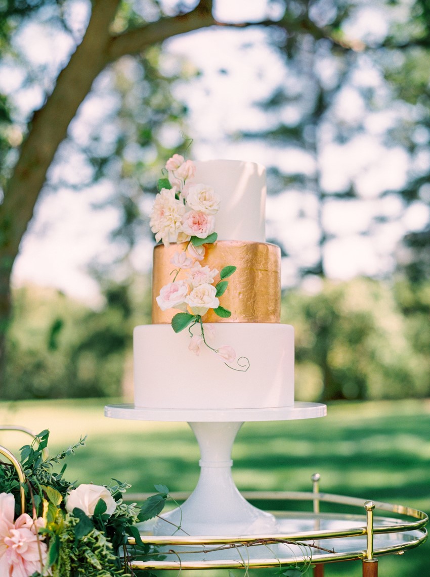 Stunning Spring Garden Wedding Cake