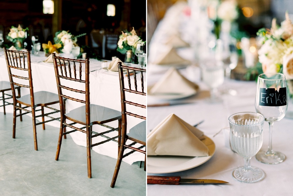 Romantic Rustic Barn Wedding Tablescape