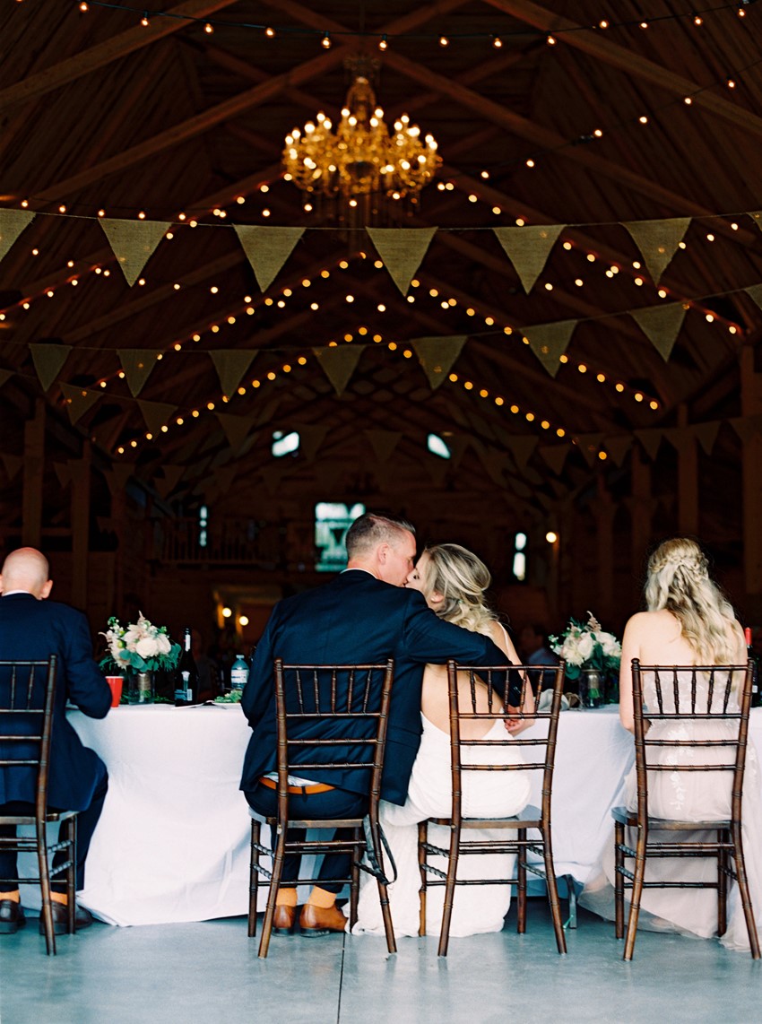 Romantic Rustic Barn Wedding Reception