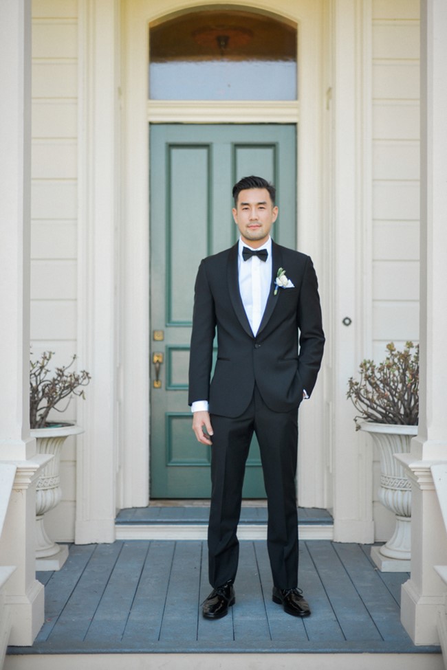 Groom in a timeless Tuxedo // Photography ~ Trynh Photo