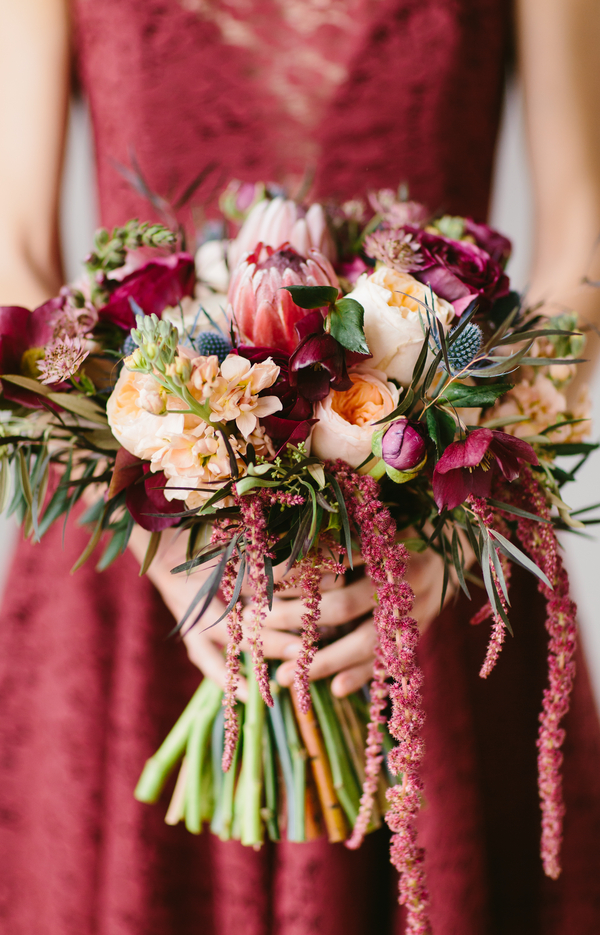 Garnet Bridesmaid Bouquet