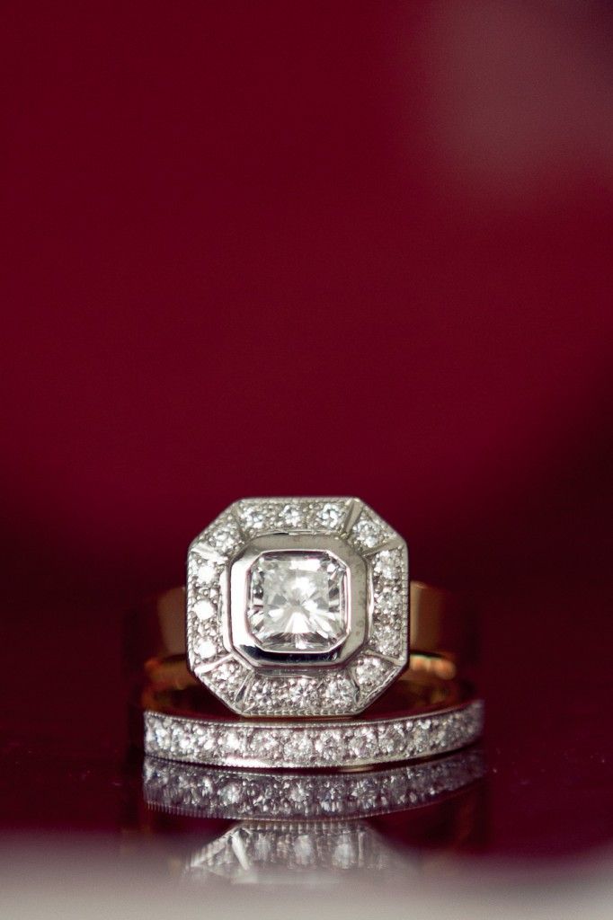 Vintage Engagement & Wedding Ring
