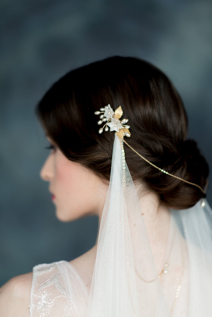 Bryn Gold Bridal Hair Adornment