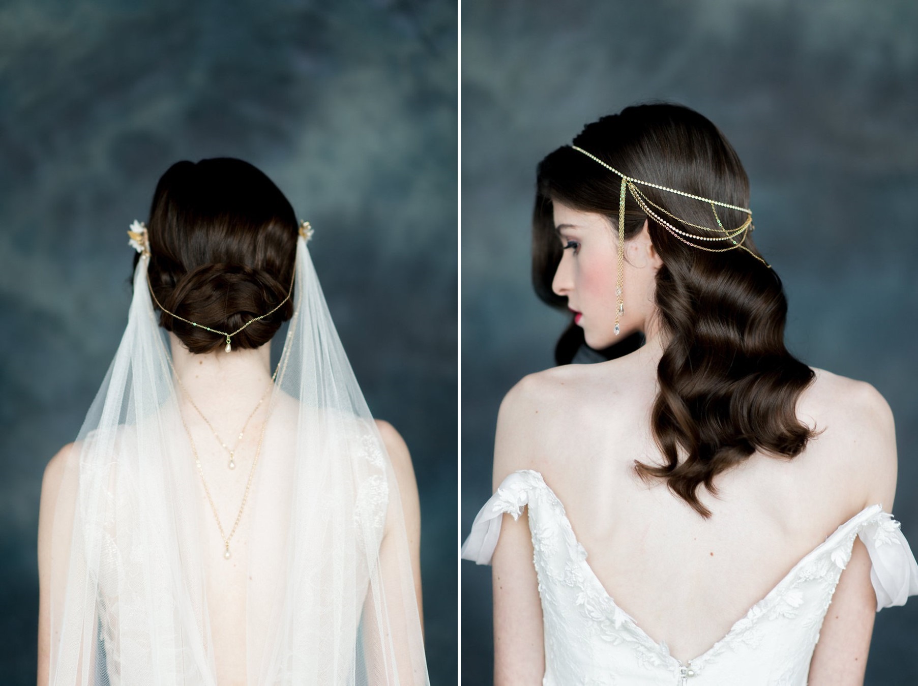 Gold Bridal Hair Adornments Bryn & Liza