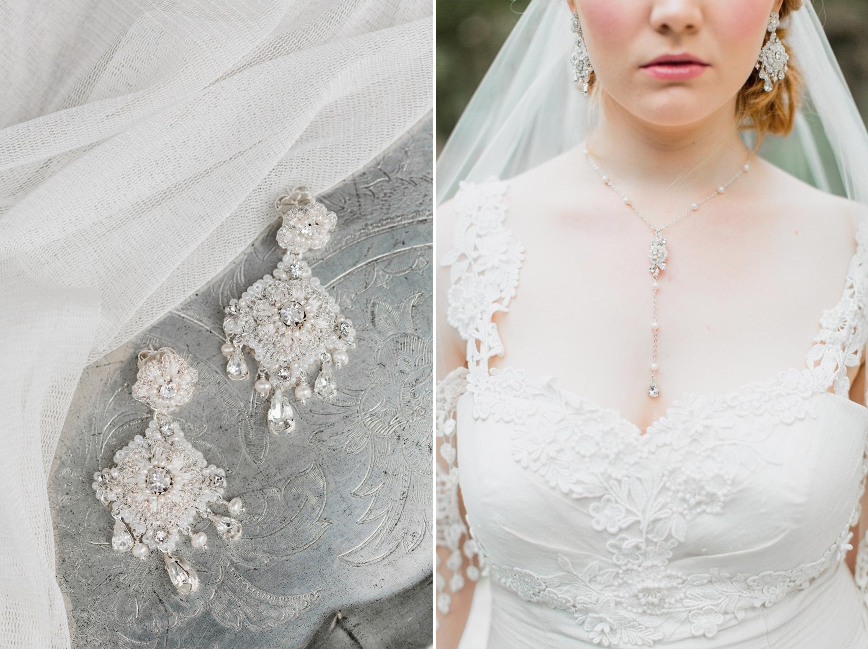 Delicate Floral Bridal Jewely from Edera
