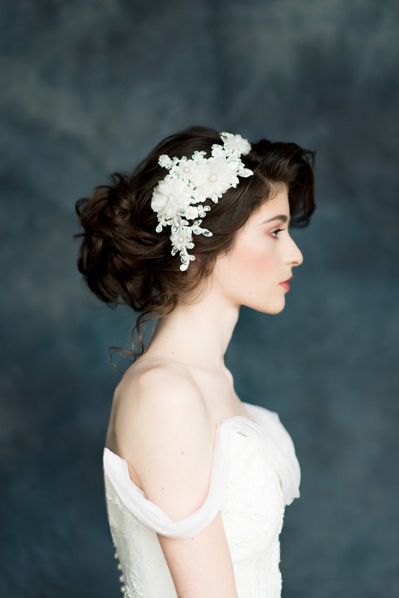 Maeve Lace Bridal Hair Adornment from Blair Nadeau