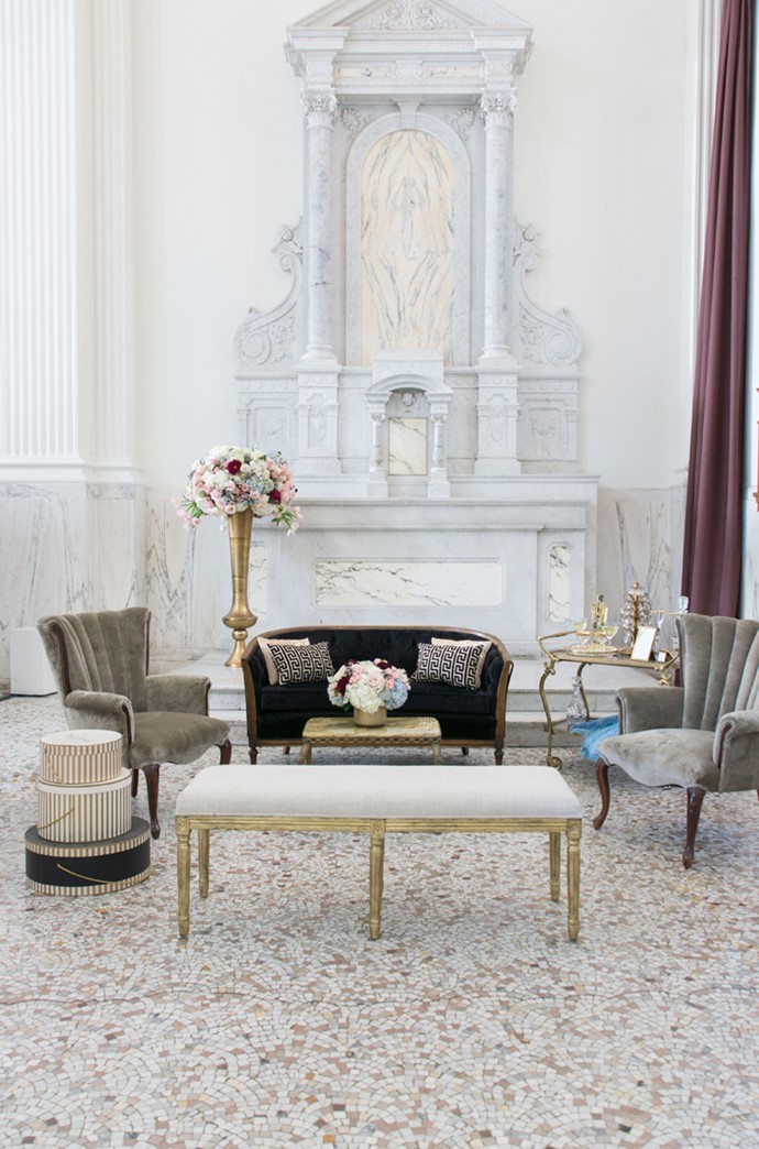 Art Deco Wedding Reception Lounge