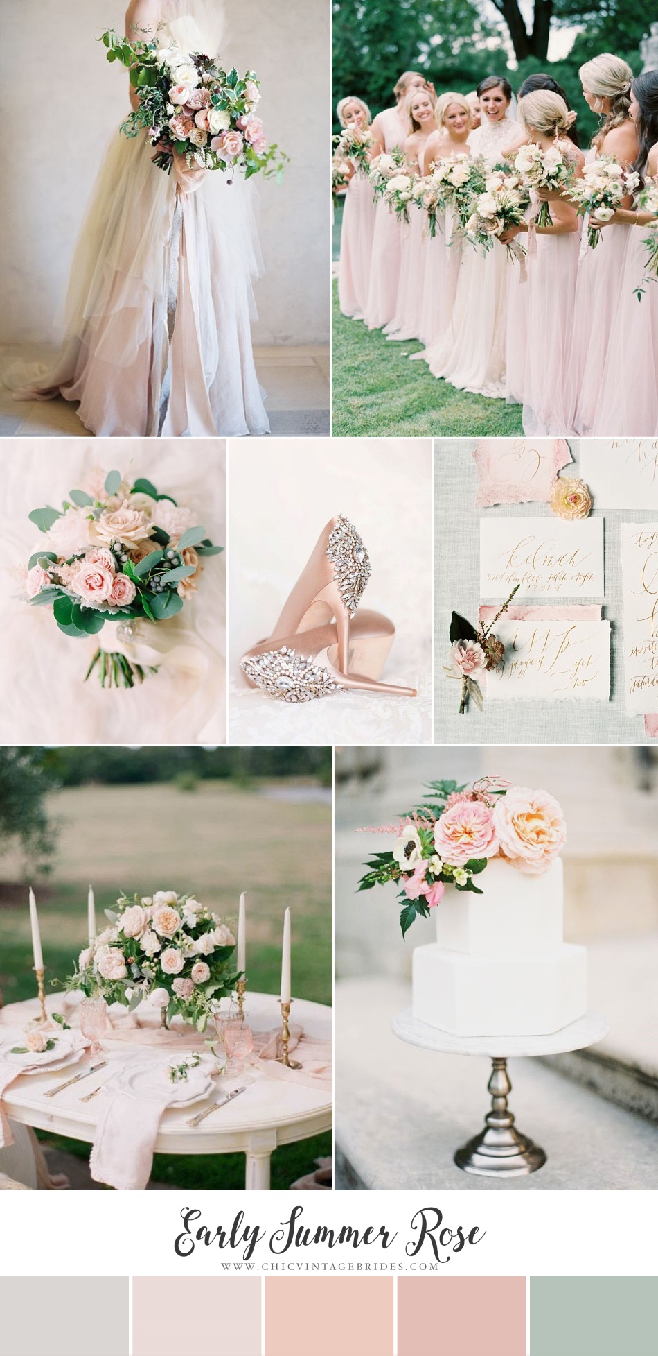 Early Summer Rose - Romantic Wedding Inspiration in the Softest Shades of Pink