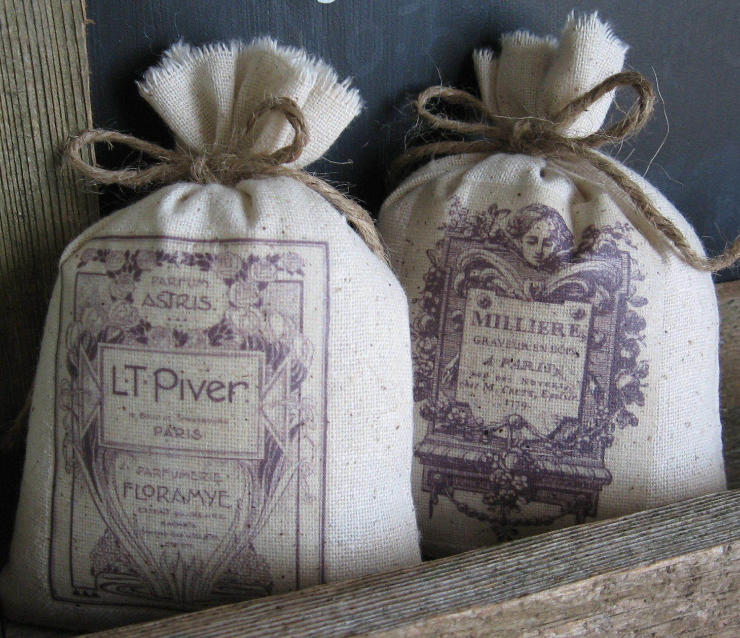Vintage Lavender Sachet Wedding Favours