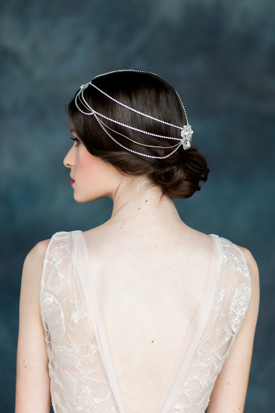 Willa Bridal Hair Chain from Blair Nadeau