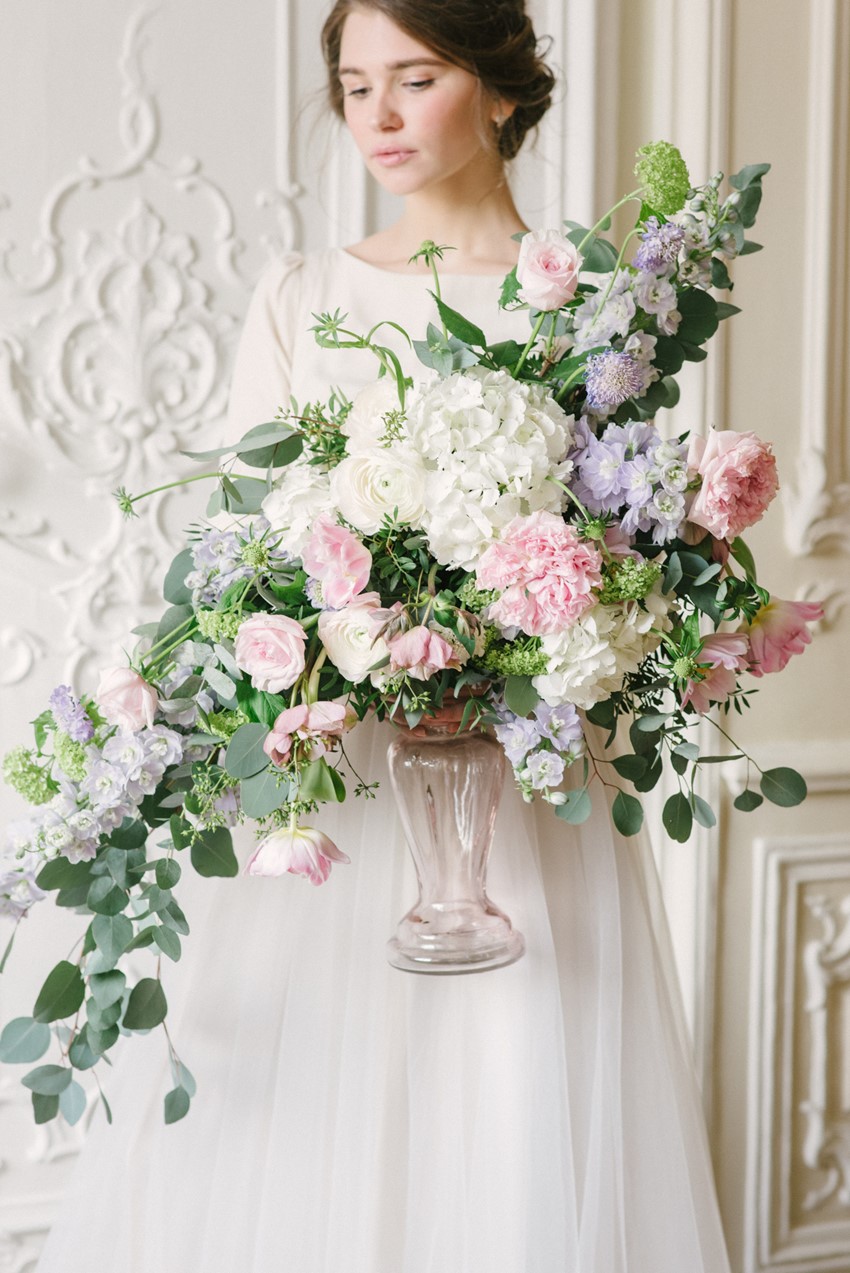 Pastel Floral Wedding Centerpiece