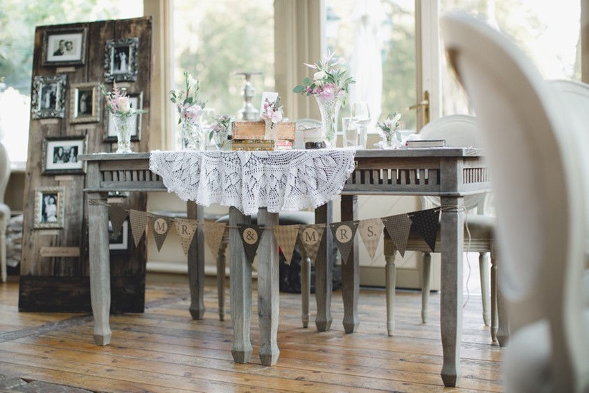 Beautiful Vintage Wedding Sweetheart Table