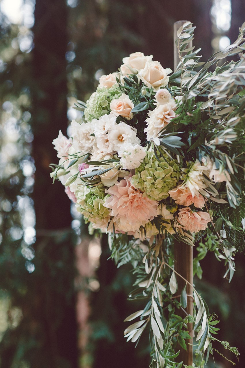 Woodland Wedding Floral Aisle Decor