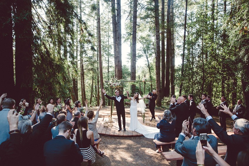 Romantic Woodland Wedding Ceremony