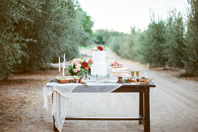 Lush Summer Wedding Dessert Table