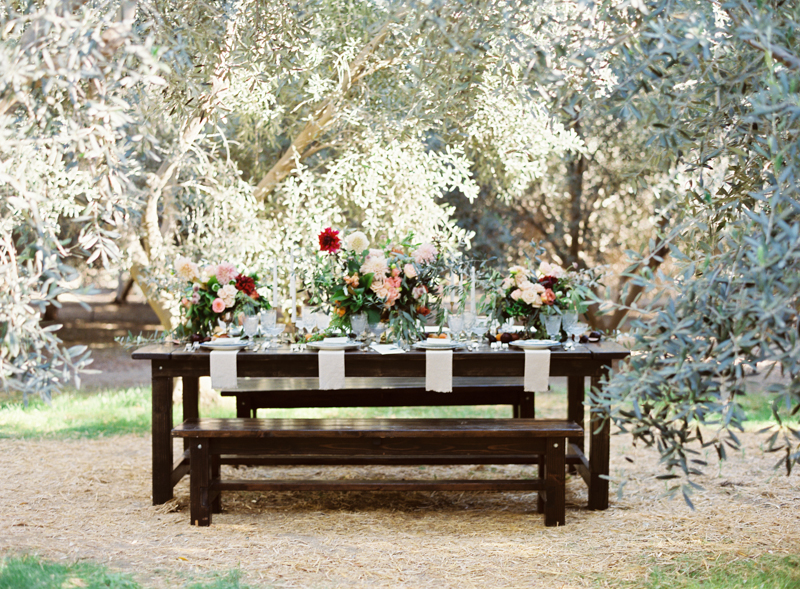 Olive Grove Wedding Tablescape
