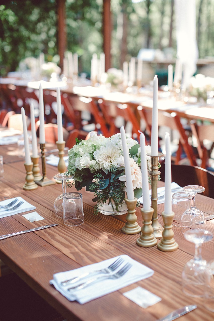 Woodland Wedding Reception Tablescape
