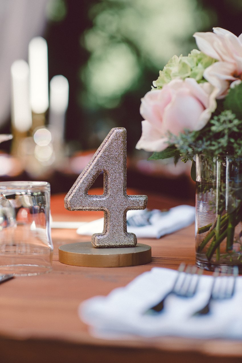Woodland Wedding Reception Table Number
