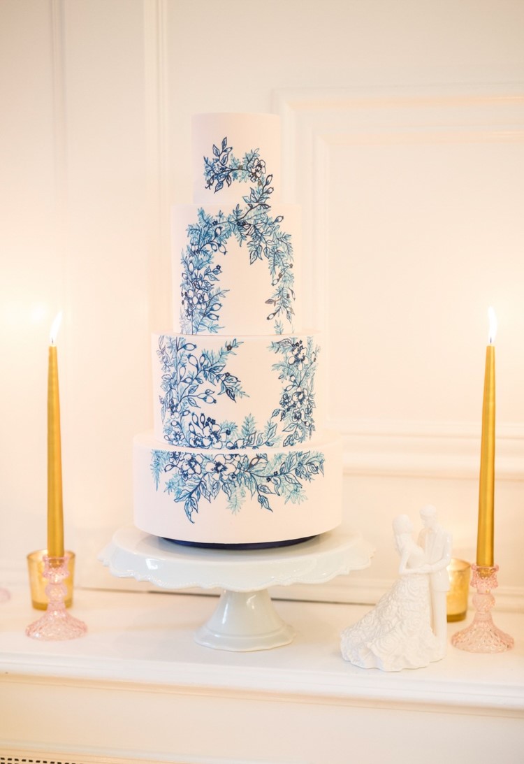 Painted Dream Wedding Cake