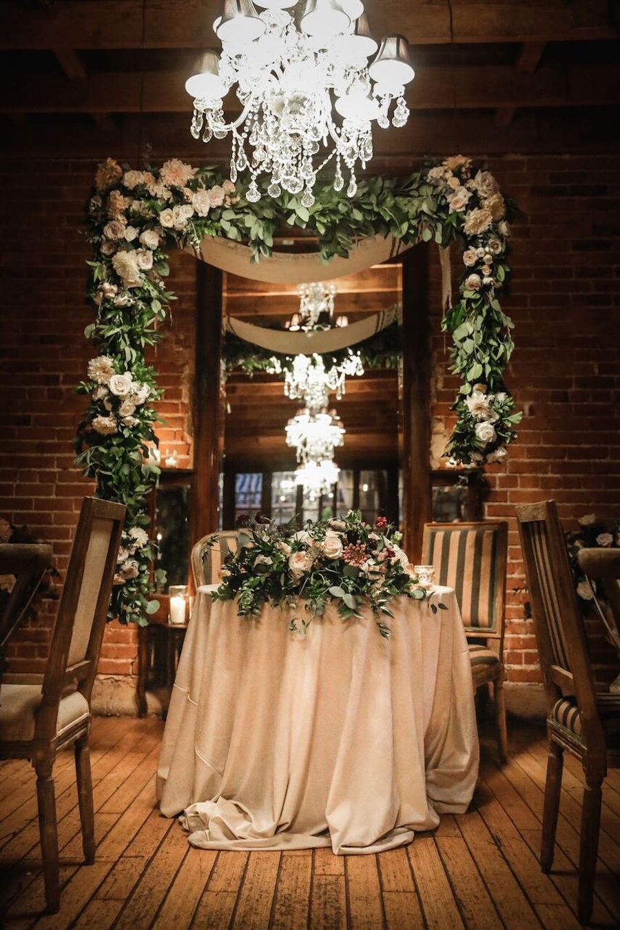 Carondelet House Wedding Reception Sweetheart Table